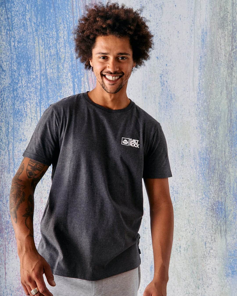 Saltrock Mens Original Short Sleeve T-Shirt Dark Grey Northern