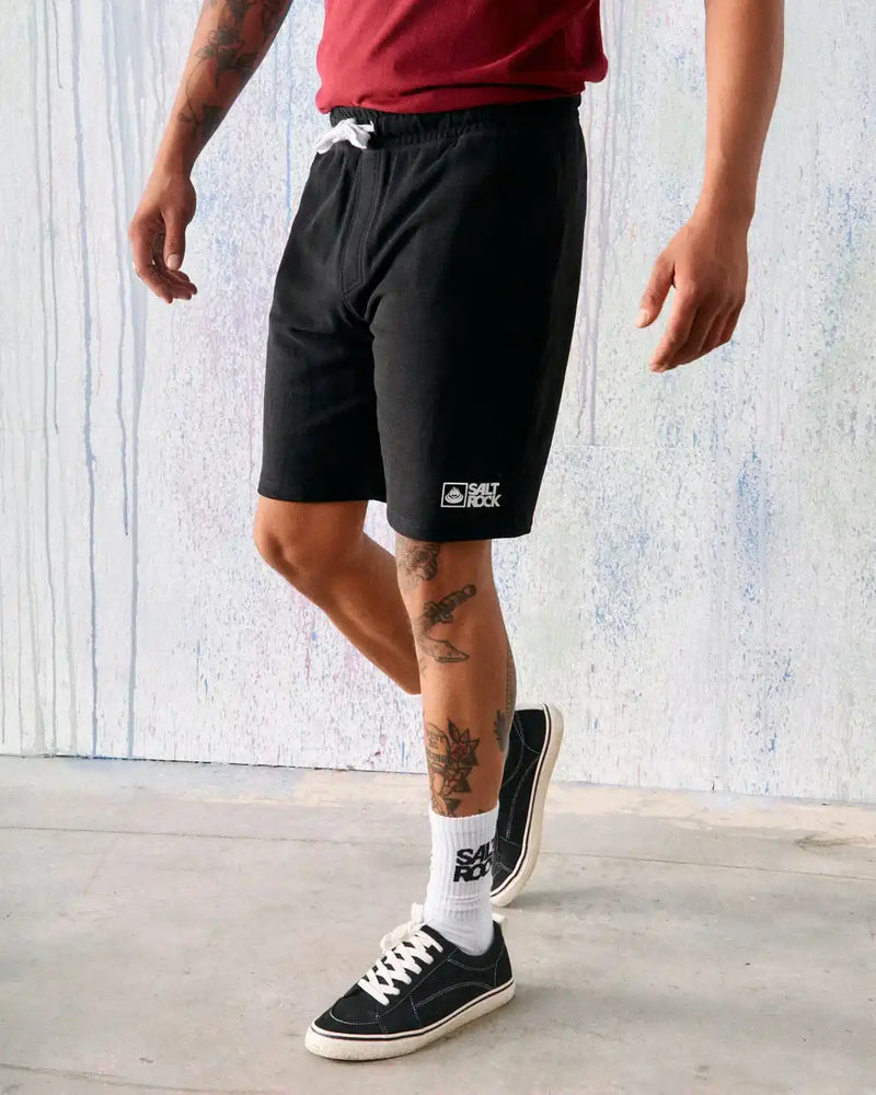 Saltrock Mens Original Sweat Shorts Black Northern Ireland Belfast