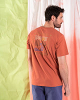Saltrock Mens Rebalance T-Shirt Dark Orange Northern Ireland Belfast