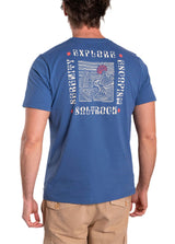 Saltrock Mens Rebalance T-Shirt Mid Blue Northern Ireland Belfast