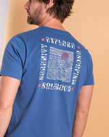 Saltrock Mens Rebalance T-Shirt Mid Blue Northern Ireland Belfast