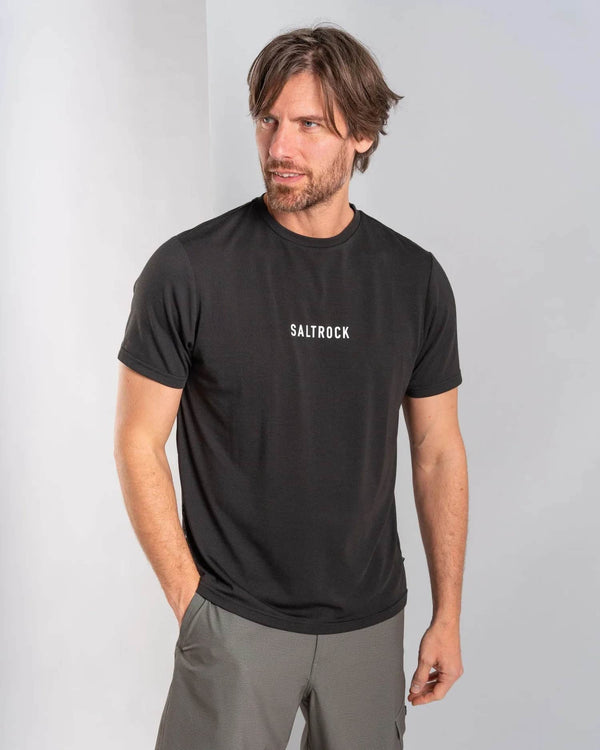 Saltrock Mens Ride T-Shirt Black Northern Ireland Belfast