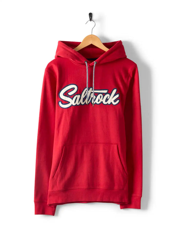 Saltrock Mens Strike Pop Hoodie Red Northern Ireland Belfast