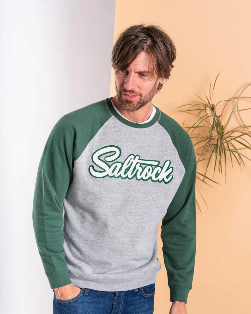 Saltrock Mens Strike Sweatshirt Top Dark Green Northern Ireland