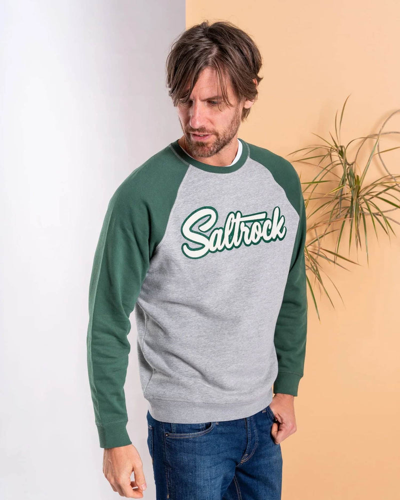 Saltrock Mens Strike Sweatshirt Top Dark Green Northern Ireland