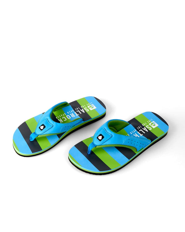 Saltrock Mens Striped Flip Flops Light Blue Northern Ireland Belfast