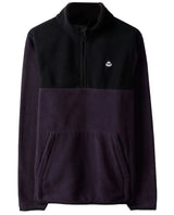 Saltrock Mens Theo II 1/4 Zip Neck Fleece Dark Purple Northern