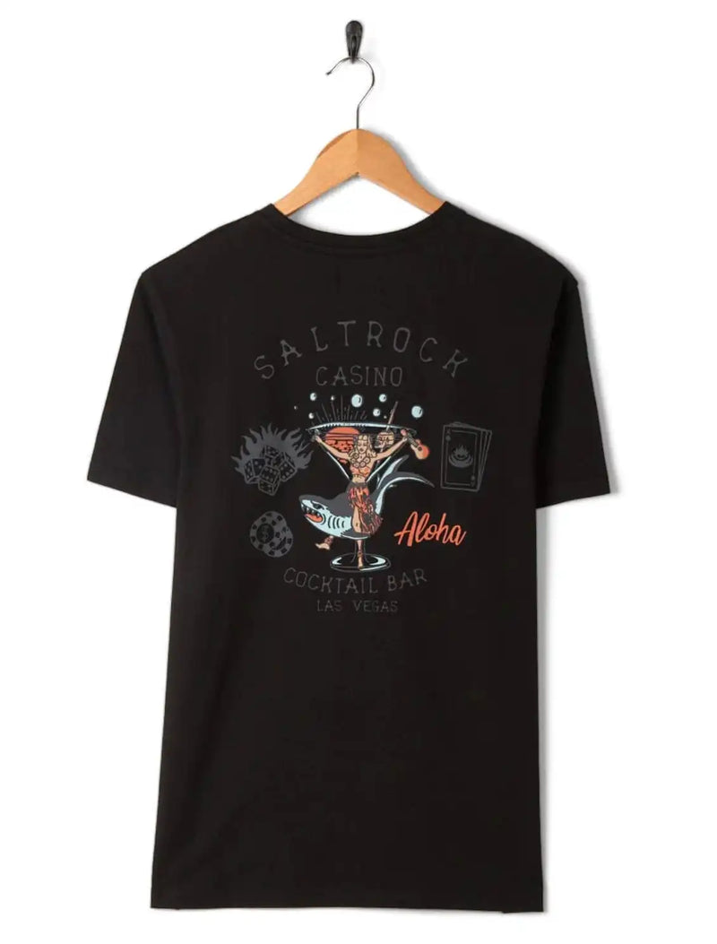 Saltrock Men’s Vegas Cocktail T-Shirt Black Northern Ireland Belfast