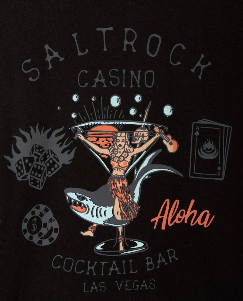 Saltrock Men’s Vegas Cocktail T-Shirt Black Northern Ireland Belfast