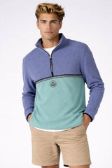 Saltrock Mens Zaki 1/4 Zip Fleece Blue Northern Ireland Belfast