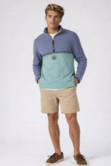 Saltrock Mens Zaki 1/4 Zip Fleece Blue Northern Ireland Belfast