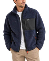 Saltrock Wye Nep Men’s Full Zip Fleece Jacket Dress Blue Northern