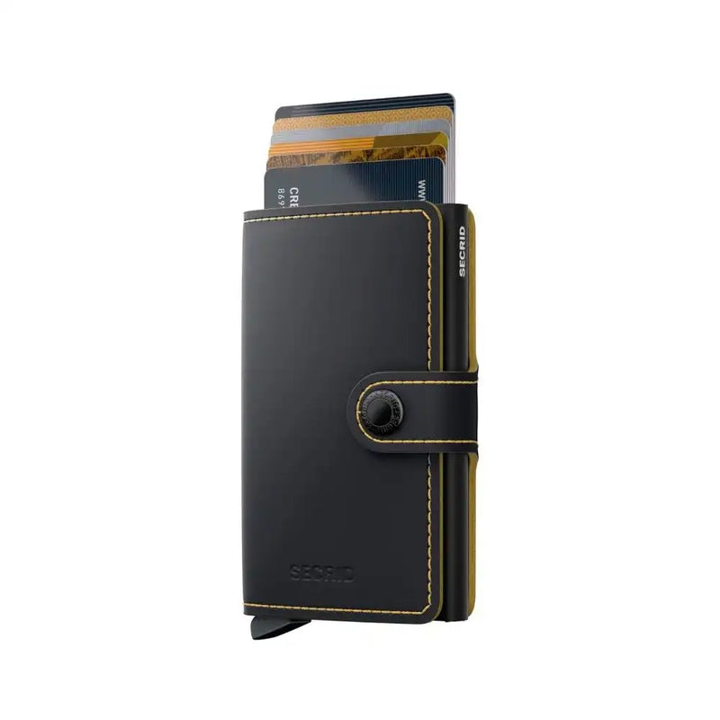 Secrid Mini Wallet Matte Black/Ochre Northern Ireland Belfast