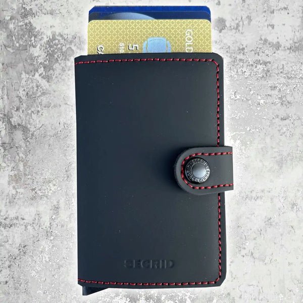 Secrid Mini Wallet Matte Black/Red Ballynahinch Northern Ireland