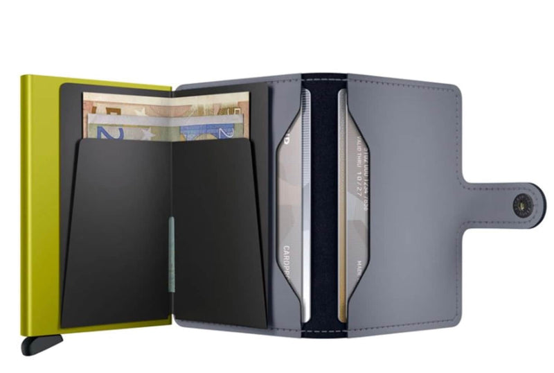 Secrid Mini Wallet Matte Grey/Lime Northern Ireland Belfast