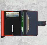 Secrid Mini Wallet Matte Night Blue/Orange Ballynahinch Northern