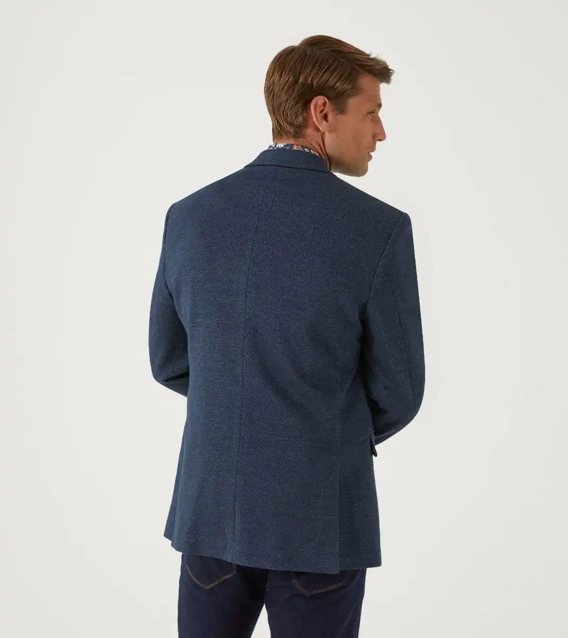 Skopes Mens Tailored Warlow Tweed Blazer Jacket Navy Ballynahinch