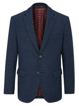 Skopes Mens Tailored Warlow Tweed Blazer Jacket Navy Ballynahinch