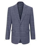 Skopes Mens Winster Blazer Jacket Blue Glen Check Ballynahinch