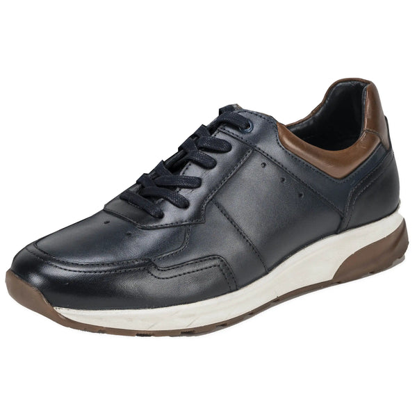 Sloane Mens Max Leather Trainers Navy Northern Ireland Belfast