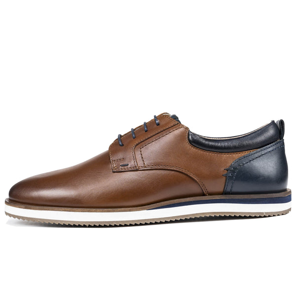 Sloane Shoes Brandon Casual Trainers Cognac/Navy Northern Ireland