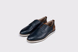 Sloane Shoes Brandon Casual Trainers Navy/Cognac Northern Ireland