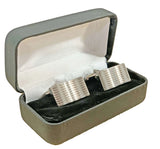 Sophos Rectangle Wavey Patterned Cufflinks