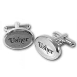 Sophos Usher Wedding Silver Cufflinks