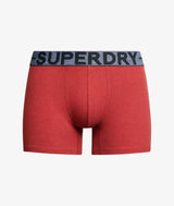 Superdry 3 Pack Boxers Underwear Berry Red Marl/Hike Red Marl/Mid Red
