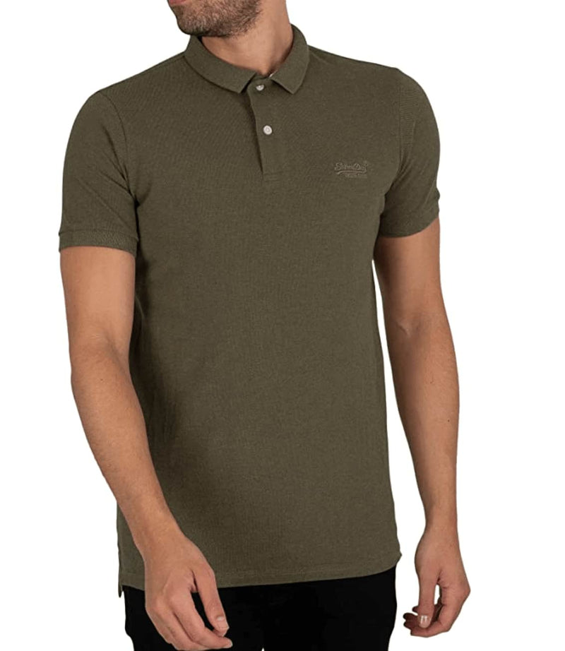 Superdry Classic Pique Polo Vintage Thrift Olive