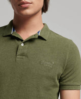 Superdry Classic Pique Polo Vintage Thrift Olive