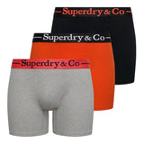 Superdry & Co Boxer Triple Pack Black/Orange/Grey Northern Ireland