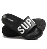 Superdry Core Pool Slides Black Optic White