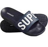 Superdry Core Pool Slides Deep Navy Optic White