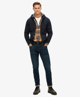 Superdry Essential Logo Half Brushed Hoodie Eclipse Navy Northern