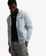 Superdry Essential Logo Half Brushed Hoodie Icey Blue Marl Northern