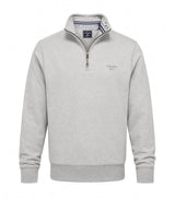 Superdry Essential Serif Logo Half Zip Sweatshirt Dark Vintage Grey