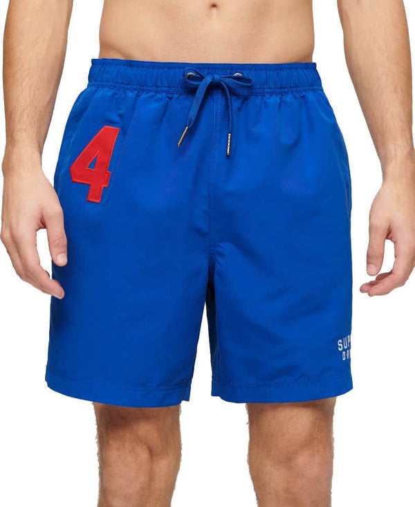 Superdry Men’s 17 Inch Polo Swim Shorts Voltage Blue Northern