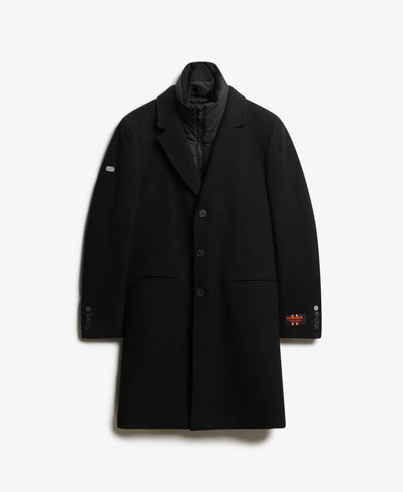 Superdry Mens 2 In 1 Towncoat Overcoat Black Northern Ireland Belfast