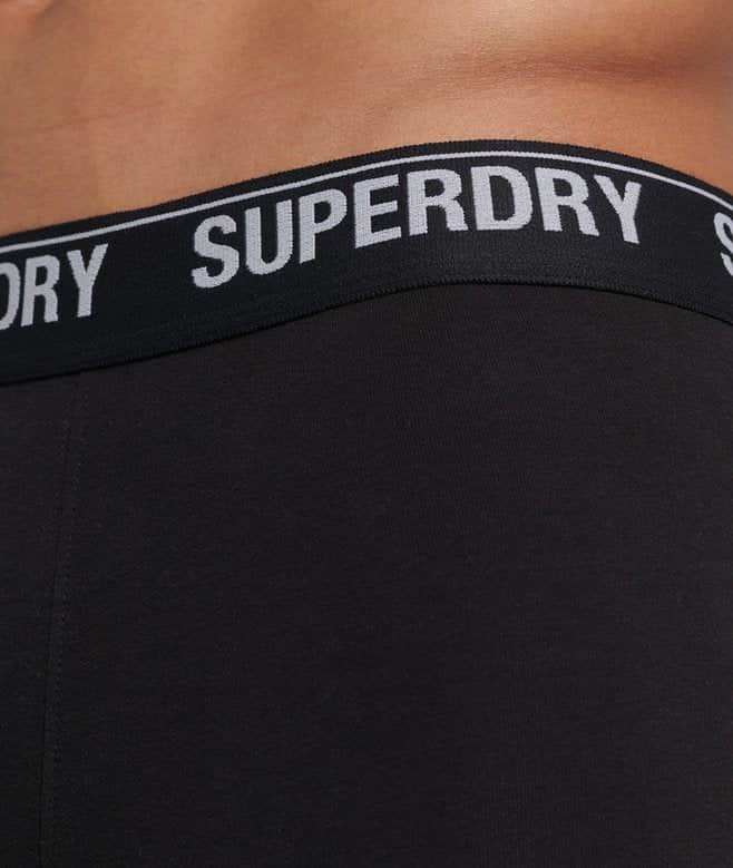 Superdry Mens 3 Pack Boxers Black/Black Optic White Northern Ireland