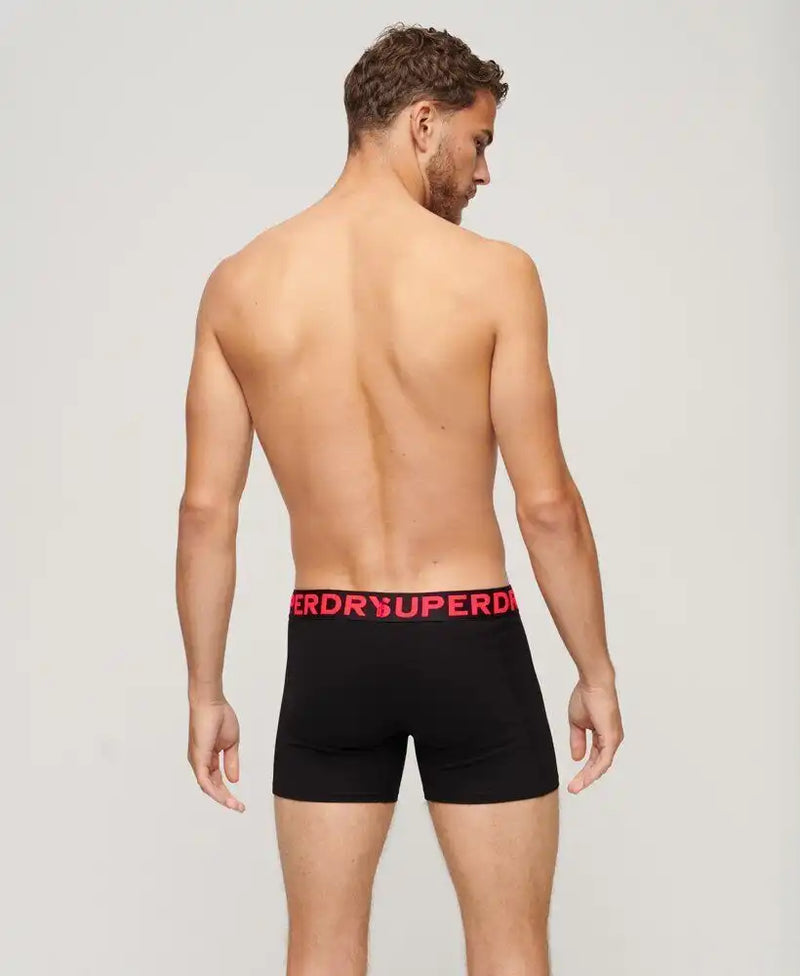 Superdry Mens 3 Pack Boxers Black/Neon Northern Ireland Belfast