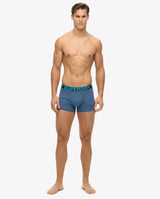 Superdry Mens 3 Pack Boxers Navy/Blue Stripe/Navy Feeder Northern