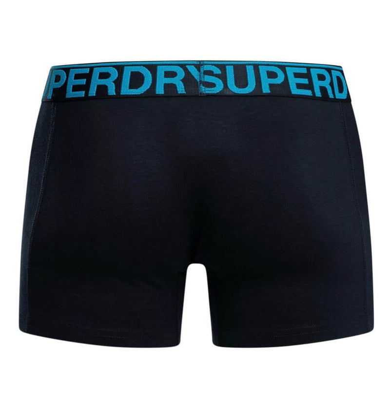 Superdry Mens 3 Pack Boxers Navy/Blue Stripe/Navy Feeder Northern