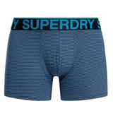 Superdry Mens 3 Pack Boxers Navy/Blue Stripe/Navy Feeder Northern