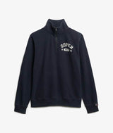 Superdry Mens Athletic Essential Half Zip Sweatshirt Bradley Navy