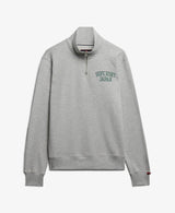 Superdry Mens Athletic Essential Half Zip Sweatshirt Cadet Grey