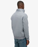 Superdry Mens Athletic Essential Half Zip Sweatshirt Flint Stone Blue