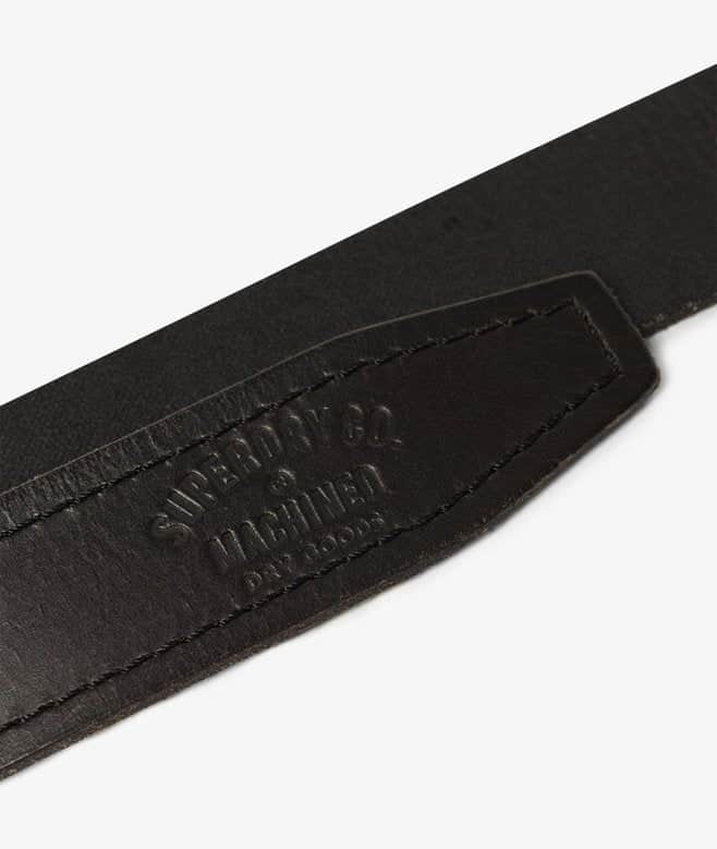 Superdry Men’s Badgeman Leather Belt Black Northern Ireland Belfast