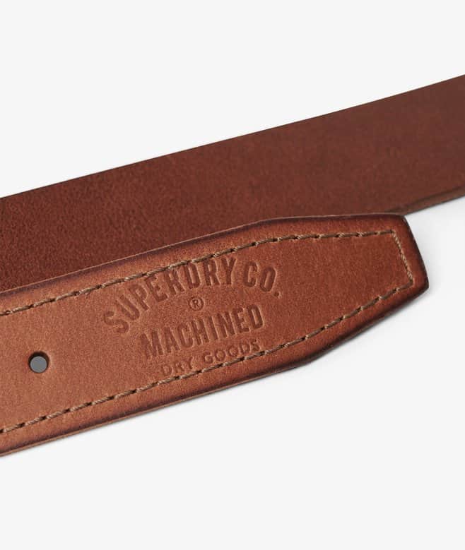 Superdry Men’s Badgeman Leather Belt Tan Northern Ireland Belfast