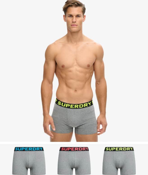 Superdry Mens Boxers 3 Pack Noos Grey Marl Northern Ireland Belfast